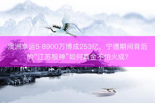 澳洲幸运5 8900万博成253亿，宁德期间背后的“江苏股神”如何真金不怕火成？
